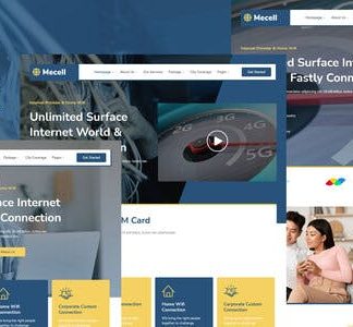 Mecell - Internet Connection & Home Wifi Business Services Elementor Template Kit