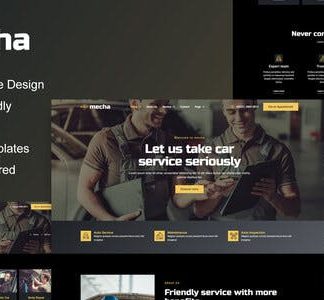 Mecha - Car Repair & Auto Service Elementor Template Kit