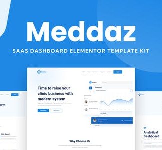 Meddaz - SaaS Medical Elementor Template Kit