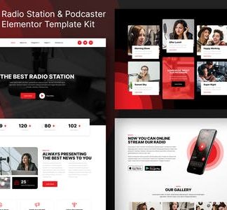 MegaFM – Radio Station & Podcaster Elementor Template Kit
