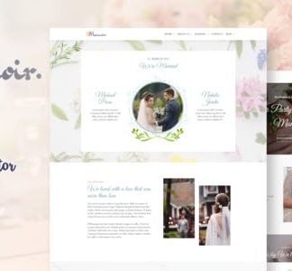 Memoir - Wedding Event & Party Organizer Elementor Template Kit