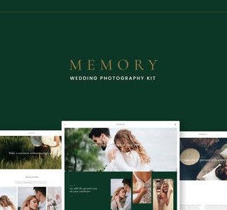 Memory - Wedding Photography Elementor Template Kits