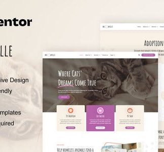 MeowVille - Animal Shelter & Cat Breeder Elementor Template Kit