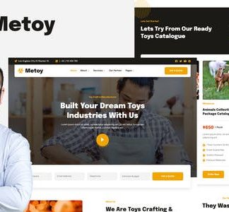 MeToy - Toys Craft Industry Elementor Template Kit