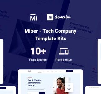 Miber - Tech Company Elementor Template Kit
