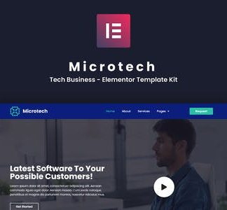 Microtech - Tech Business Elementor Template Kit