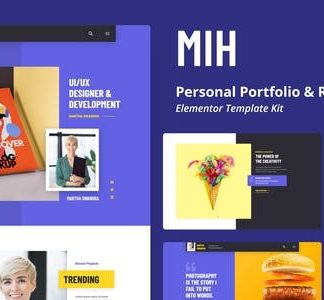 MIH - Personal Portfolio & Resume Template Kit