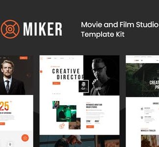 Miker - Movie & Film Studio Elementor Template Kit
