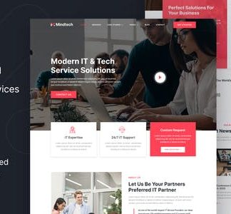 Mindtech – IT Solutions & Services Company Elementor Template Kit