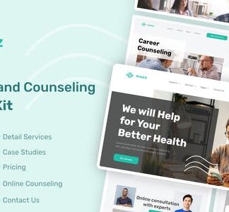 Mindz - Psychology & Counseling Elementor Template Kit