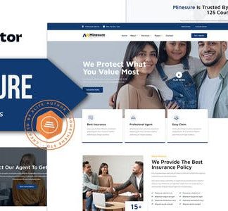 Minesure - Insurance Business Elementor Template Kit