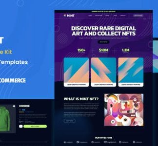 Mint - NFT Projects & Portfolio WooCommerce Elementor Template Kit