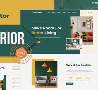 Moderior - Interior Design Elementor Template Kit