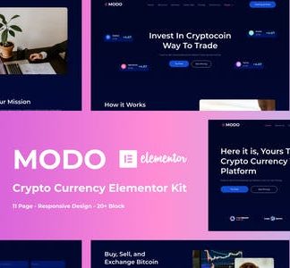 MODO - Crypto Currency Elementor Template Kit