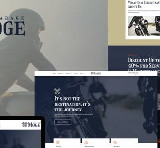 Moge - Motorcycle Repair & Service Elementor Template Kit