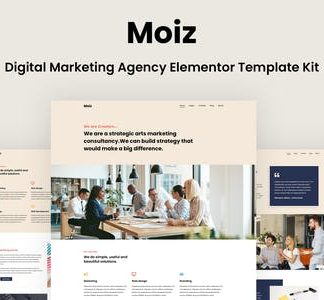 Moiz - Digital Marketing Agency Elementor Template Kit