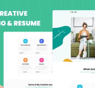 Momo Creative Portfolio & Resume Elementor Template Kit