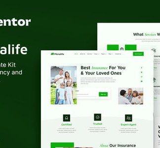 Monalife – Insurance Agency & Finance Elementor Template Kit