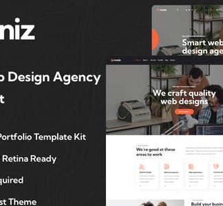 Moniz - Web Design Agency Elementor Template Kit