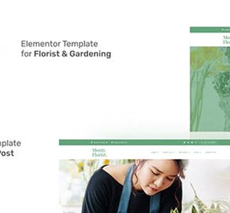 Monty Florist - Flower Boutique & Decoration Elementor Template Kit