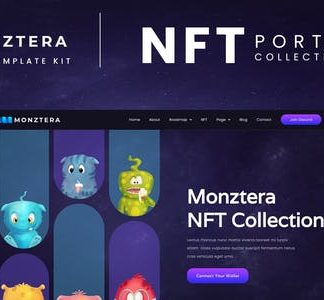 Monztera - NFT Portfolio Elementor Template Kit