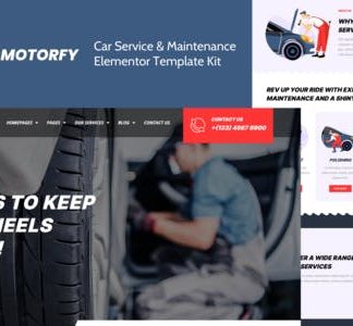 Motorfy - Car Service & Maintenance Elementor Template Kit