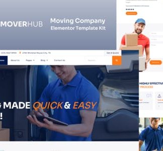 Moverhub - Moving Company Elementor Template Kit