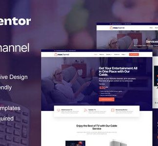 MoxChannel - TV Channel Service Elementor Template Kit