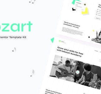 Mozart - Music School Elementor Template Kit
