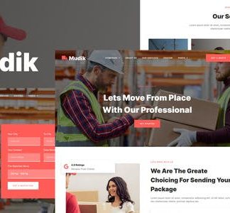 Mudik - Moving & Transportation Services Elementor Template Kit