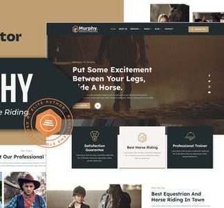Murphy - Equestrian & Horse Riding Elementor Template Kit