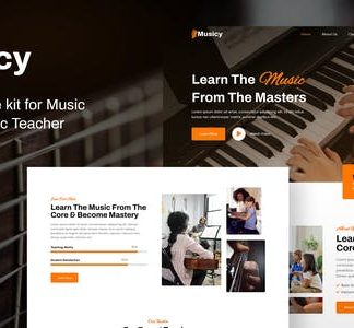 Musicy – Music School Elementor Template Kit