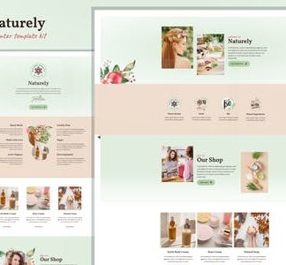 Naturely - Natural Cosmetics & Beauty Template Kit