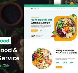 Naturfood - Healthy Food & Nutrition Specialist Elementor Template Kit