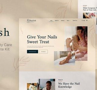 Naylish – Nail Salon & Beauty Care Elementor Template Kit