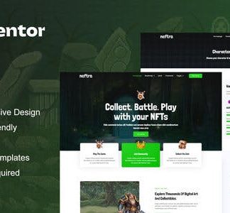 Neftro - Game NFT Elementor Template Kit