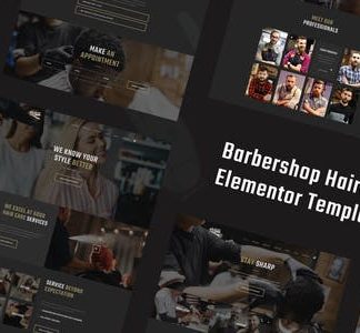 Nelson - Barbershop & Hairdresser Elementor Template Kit