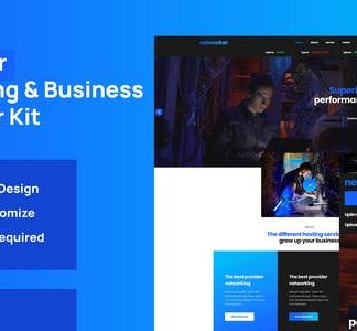 Networker - Business Services & Hosting Services Elementor Template Kit