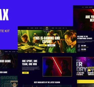 Nexmax - Esports & Gaming Elementor Template Kit
