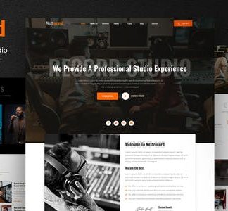 Nextrecord – Recording & Sound Studio Elementor Template Kit