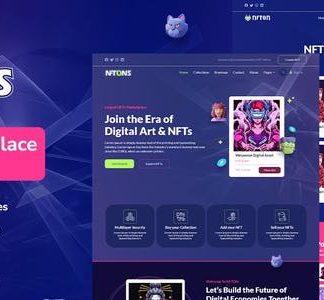 NFTONS - NFT Service & Crypto Currency Elementor Template Kit