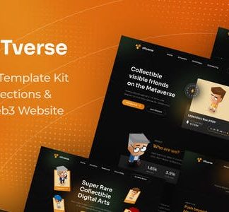 NFTverse | Futuristic NFT Portfolio Elementor Template Kit