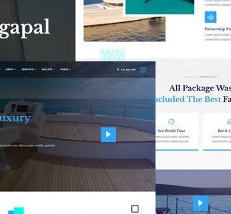 Ngapal - Sea Luxury Yatch Vacation Services Elementor Template Kit