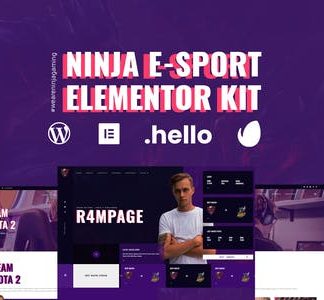 Ninja - Esports & Gaming Elementor Template Kit