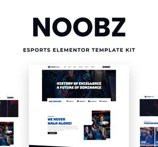 Noobz - E-sports Elementor Template Kit