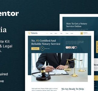 Notaria – Notary Public & Legal Services Elementor Template Kit