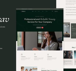 Notrav - Notary Public & Legal Services Elementor Template Kit