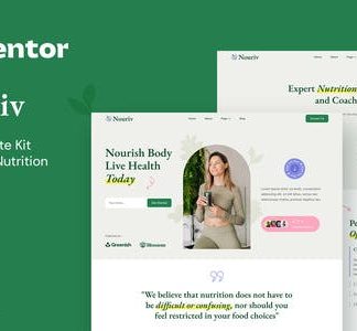 Nouriv – Nutrition Coach & Nutritionist Elementor Template Kit