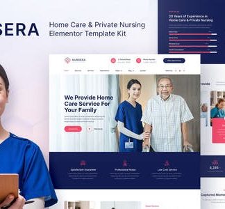 Nursera – Home Care & Private Nursing Services Elementor Template Kit