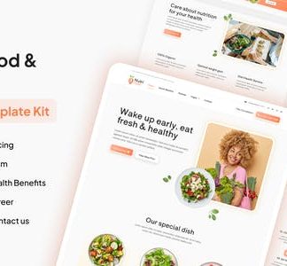 Nutri Food - Healthy Food & Nutrition Elementor Pro Template Kit
